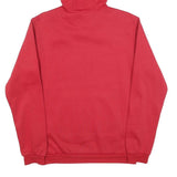 ADIDAS Mens Red Hoodie S Cotton Pullover Sports Casual Sweatshirt