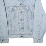 LEVI'S Mens Blue Denim Jacket S Cotton Classic Button Closure Casual Wear