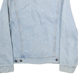 LEVI'S Mens Blue Denim Jacket S Cotton Classic Button Closure Casual Wear