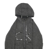 CALVIN KLEIN JEANS Mens Grey Acrylic Blend Zip Hoodie Jacket M Knit Casual