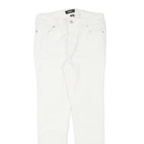 DKNY Womens Jeans White Slim Skinny Denim W27 L27 Zip Cotton Blend Fashion