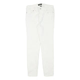 DKNY Womens Jeans White Slim Skinny Denim W27 L27 Zip Cotton Blend Fashion