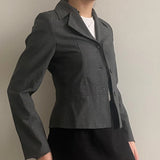 Mexx Blazer - Small Grey Cotton Blend