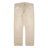 CARHARTT Mens Relaxed Beige Cotton Blend Trousers W38 L31 Casual Workwear