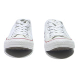 CONVERSE Chuck Taylor All Star Mens Low Top Trainers White Cotton Blend UK 7.5