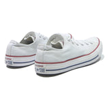 CONVERSE Chuck Taylor All Star Mens Low Top Trainers White Cotton Blend UK 7.5
