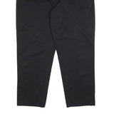 DICKIES Mens Cotton Blend Black Relaxed Trousers W42 L32 Workwear Zip Closure