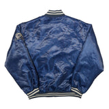 XTREME FRANZ Mens Blue Varsity Jacket M Polyester Button Closure Plain