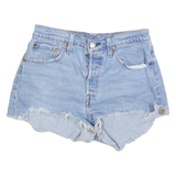 LEVI'S Womens Denim Blue Cut-Off Shorts S W29 Classic Fit Casual