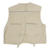 WOODFIELD Mens Beige Outdoor Cotton Jacket M Multi Pocket Utility Zip