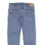 LEVI'S 505 Mens Jeans Blue Regular Straight Denim Medium W38 L30 Zip Cotton