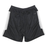 ADIDAS Mens Shorts Black & White Casual Polyester L W32 Sports Logo