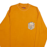 CUT THE CRAP Mens Orange Crew Neck M Cotton Long Sleeve Sweatshirt Logo