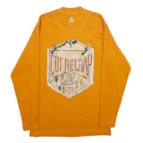 CUT THE CRAP Mens Orange Crew Neck M Cotton Long Sleeve Sweatshirt Logo