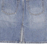 ZENA Womens Blue Denim Mini Skirt Cotton Blend M Casual Classic Style