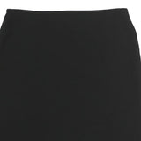 MAX MARA Womens Black Mini Polyester Plain Skirt UK 14 Classic Formal