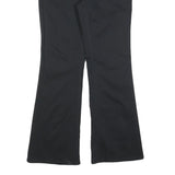 DICKIES Womens Black Cotton Blend Regular Fit Flared Trousers W32 L30