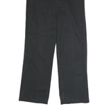 DICKIES Mens Polyester Blend Black Classic Straight Trousers W32 L32 Workwear