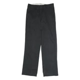 DICKIES Mens Polyester Blend Black Classic Straight Trousers W32 L32 Workwear