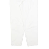TARAZZIA Womens Cotton Blend White Regular Fit Straight Leg Trousers W28 L28