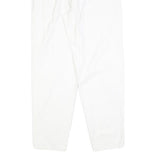 TARAZZIA Womens Cotton Blend White Regular Fit Straight Leg Trousers W28 L28