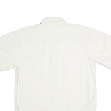 ARCADIA Mens White Short Sleeve Cotton Shirt M Casual Button Pocket