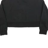 PUMA Womens Black Crew Neck M Cropped Sweatshirt Casual Sportswear