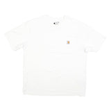 CARHARTT Mens White Classic L Short Sleeve Crew Neck Pocket T-Shirt