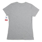 RUSSELL ATHLETIC Womens Grey Bruins Ponderosa Graphic T-Shirt L Short Sleeve