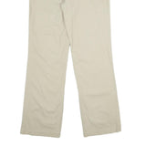 DICKIES Womens Relaxed Beige Cotton Blend Zip Trousers W32 L33 Casual Workwear
