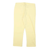 LEE Womens Regular Fit Yellow Cotton Blend Denim Jeans W30 L29 Zip Pocket