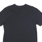 NIKE Mens Black Crew Neck Short Sleeve Classic Fit L Cotton Blend T-Shirt