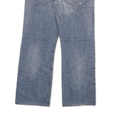 SPORTWEAR Mens Jeans Blue Classic Relaxed Cotton Blend Button W34 L28 Casual