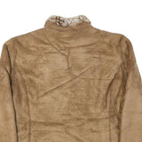 COLDWATER CREEK Womens Beige Faux Shearling Jacket S Polyester Blend Zip Casual
