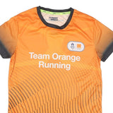 Womens Orange & Grey Team Orange Running Modern T-Shirt S Short Sleeve Crew Neck
