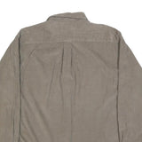 CASUALS Mens Beige Cotton Blend Button Down Shirt M Classic Fit Casual Wear