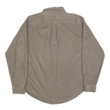 CASUALS Mens Beige Cotton Blend Button Down Shirt M Classic Fit Casual Wear