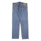 LEVI'S 505 Mens Jeans Blue Regular Straight Denim Medium W34 L32 Classic Fit Zip