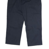 DOCKERS Mens Cotton Navy Blue Regular Straight Trousers W38 L30 Casual Workwear