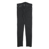 LEVI'S 510 Mens Jeans Black Slim Skinny Denim Medium W30 L34 Slim Fit Zip