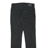 LEVI'S Mens Slim Black Denim Jeans Cotton Blend W30 L31 Classic Zip Closure