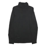 ESMARA Womens Black Plain Pullover Roll Neck Basic Knit M Cotton Blend Jumper