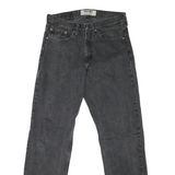 WRANGLER Mens Regular Fit Black Denim Jeans W30 L32 Classic Zip Closure
