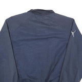 PUMA Mens Navy Blue Zip Jacket S Polyester Blend Plain Lightweight Casual