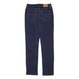 LEVI'S Womens Blue Regular Straight Denim Raw W28 L31 Zip Cotton Blend Jeans