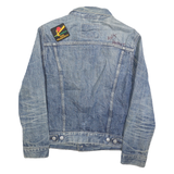 LEVI'S Mens Blue Denim Cotton Button Jacket XS Classic Fit San Francisco Patch