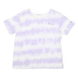 CHAMPION Mens White & Lilac Tie Dye T-Shirt M Short Sleeve Crew Neck Cotton