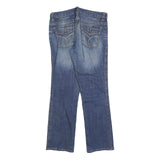 CALVIN KLEIN Womens Jeans Blue Regular Straight Denim Medium W32 L30 Zip Cotton