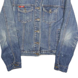 LEE COOPER Womens Blue Cotton Denim Button Jacket S Classic Casual Outerwear