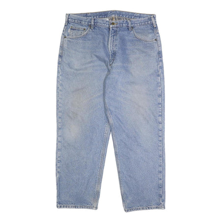 CARHARTT Mens Blue Relaxed Straight Denim Medium Cotton W40 L30 Workwear Casual